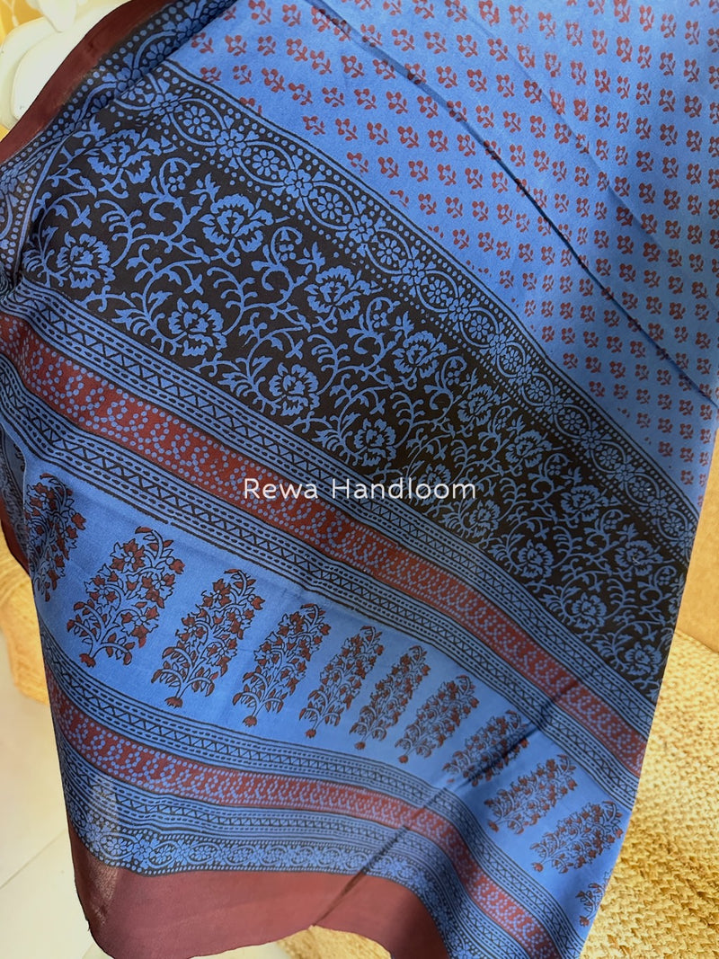 Blue Bagh Print Cotton Suit BGCSJ0162