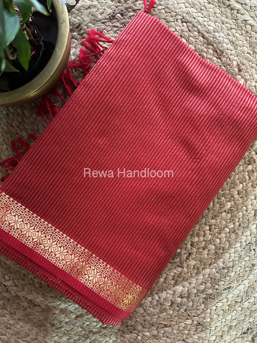 Maheshwari Garbha Reshami Silk Saree