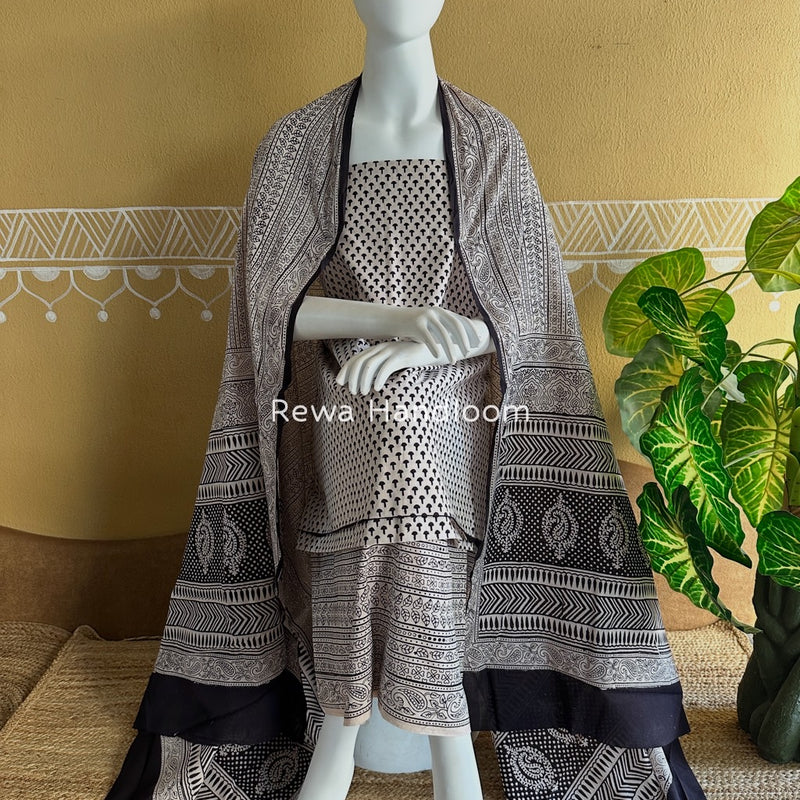 Bagh Print Cotton Suit