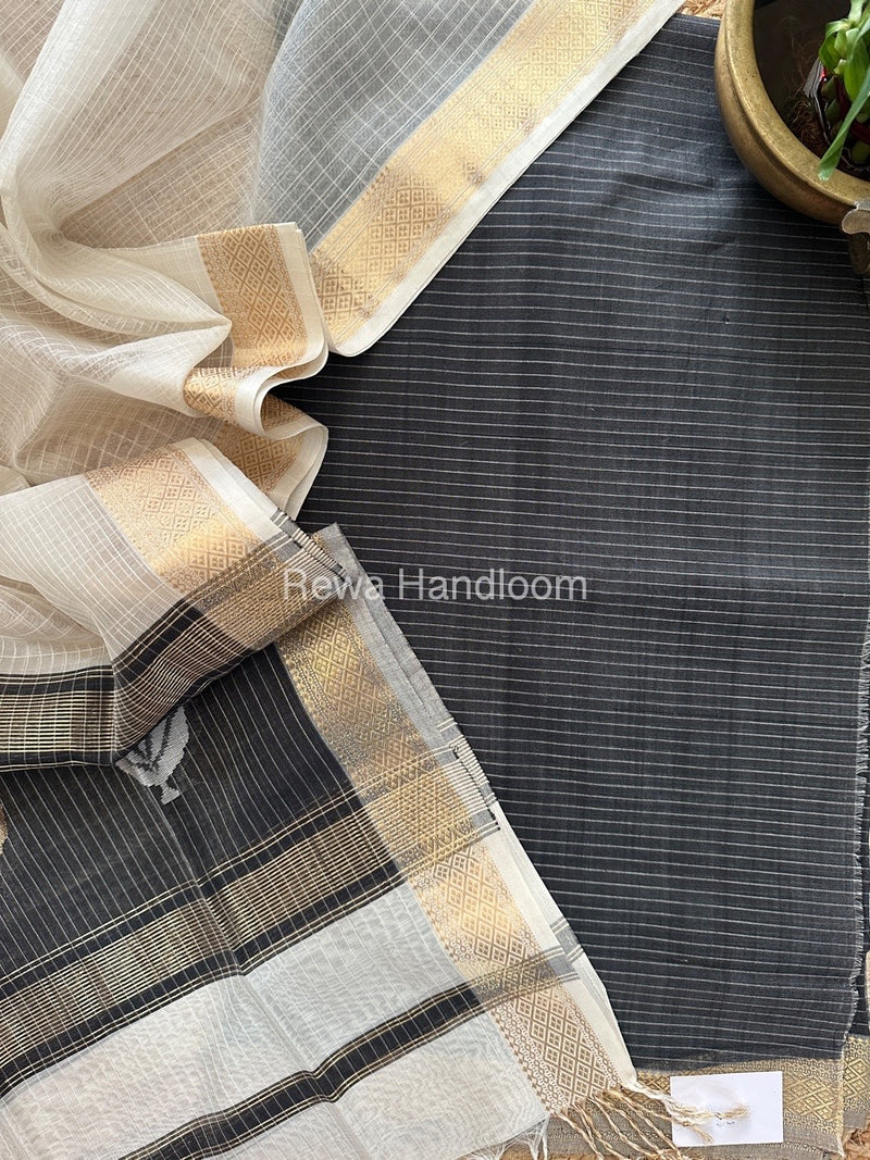 Maheshwari Katan Motifs Top Dupatta Sets