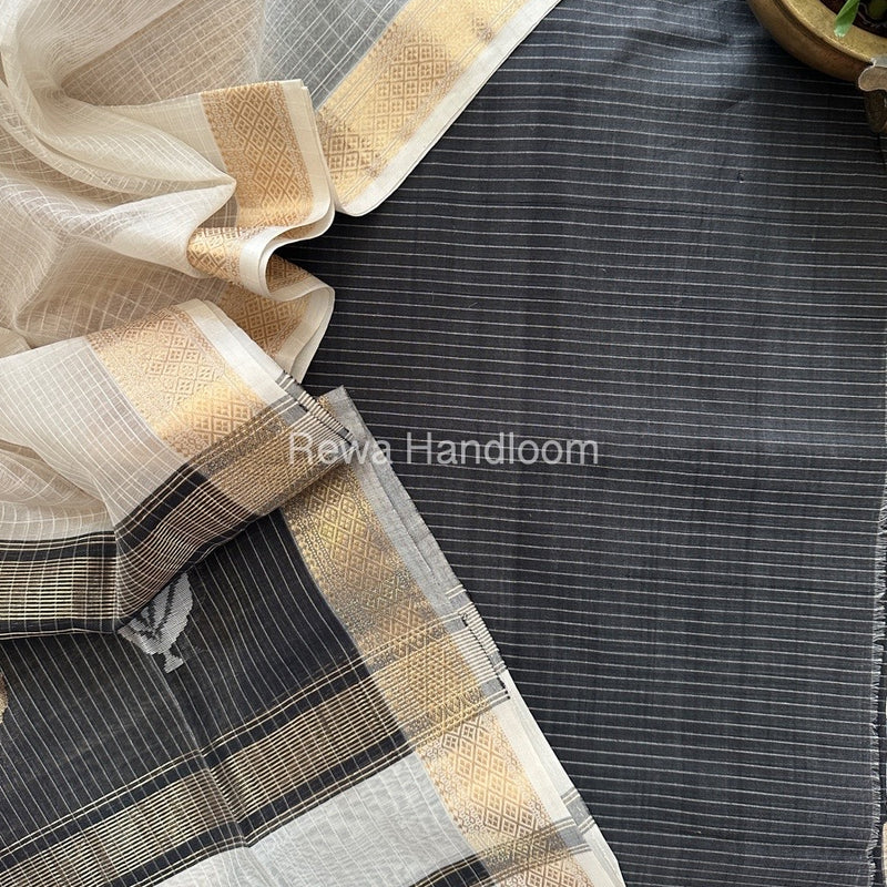 Maheshwari Katan Motifs Top Dupatta Sets