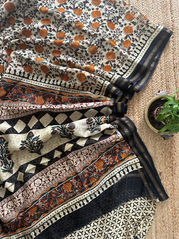  Chanderi Silk Printed Saree