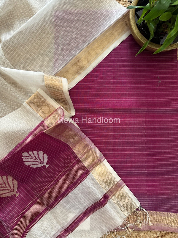 Maheshwari Katan Motifs Top Dupatta Sets