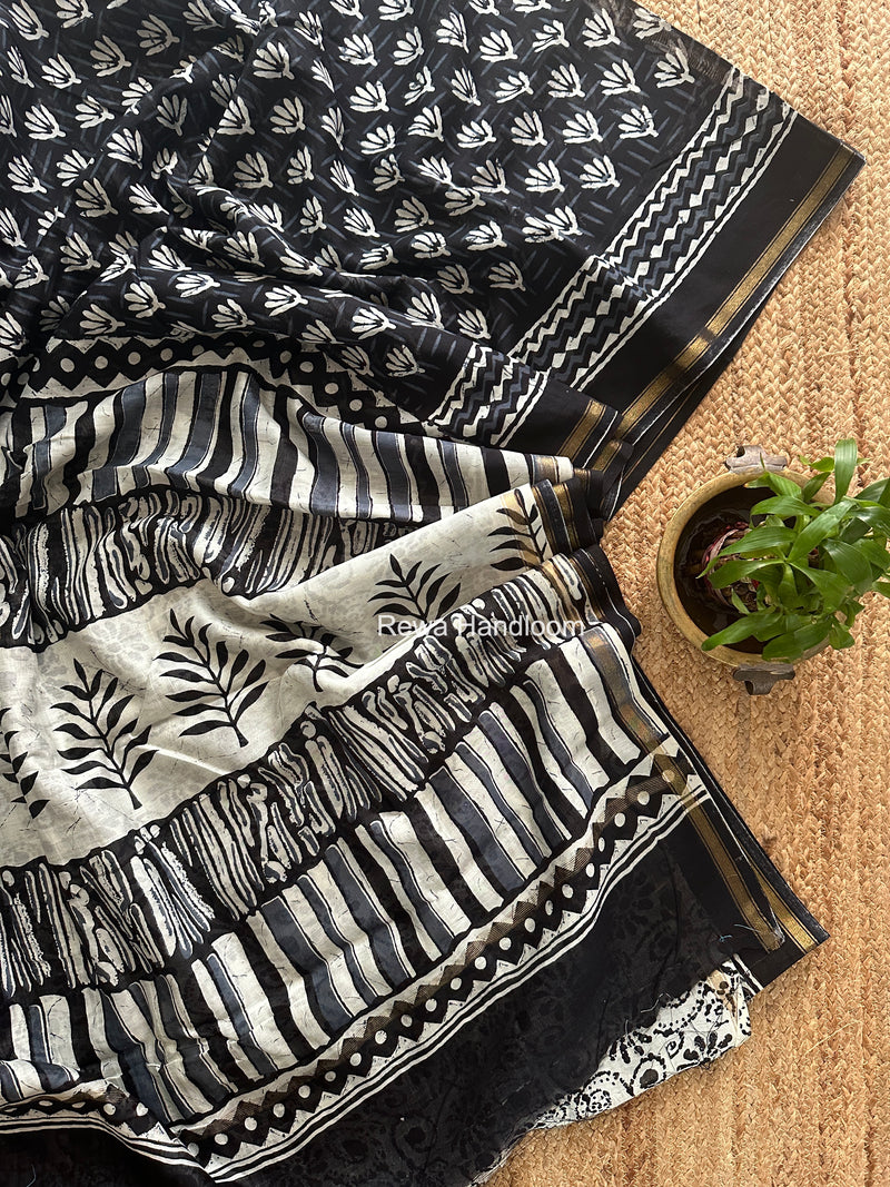  Chanderi Silk Printed Saree