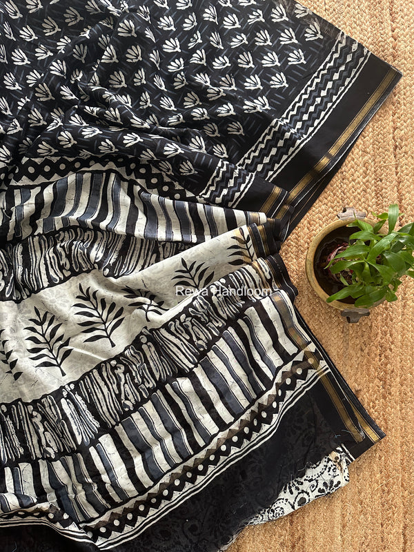  Chanderi Silk Printed Saree