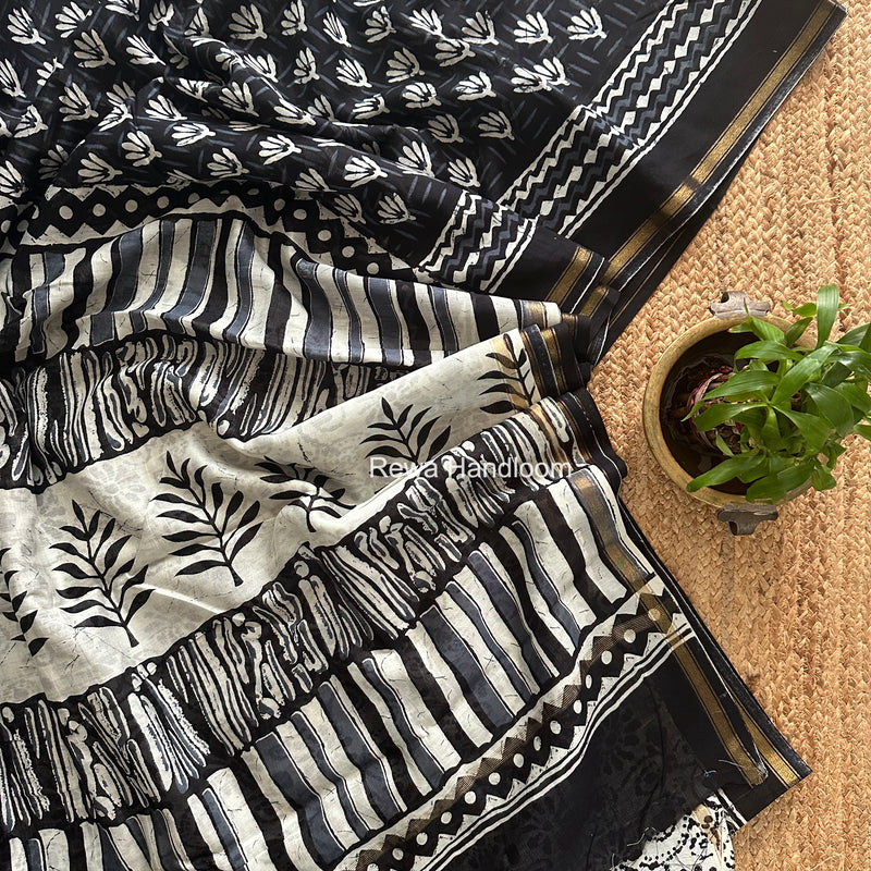  Chanderi Silk Printed Saree