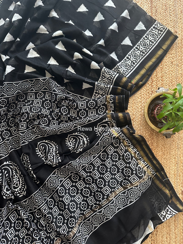  Chanderi Silk Printed Saree
