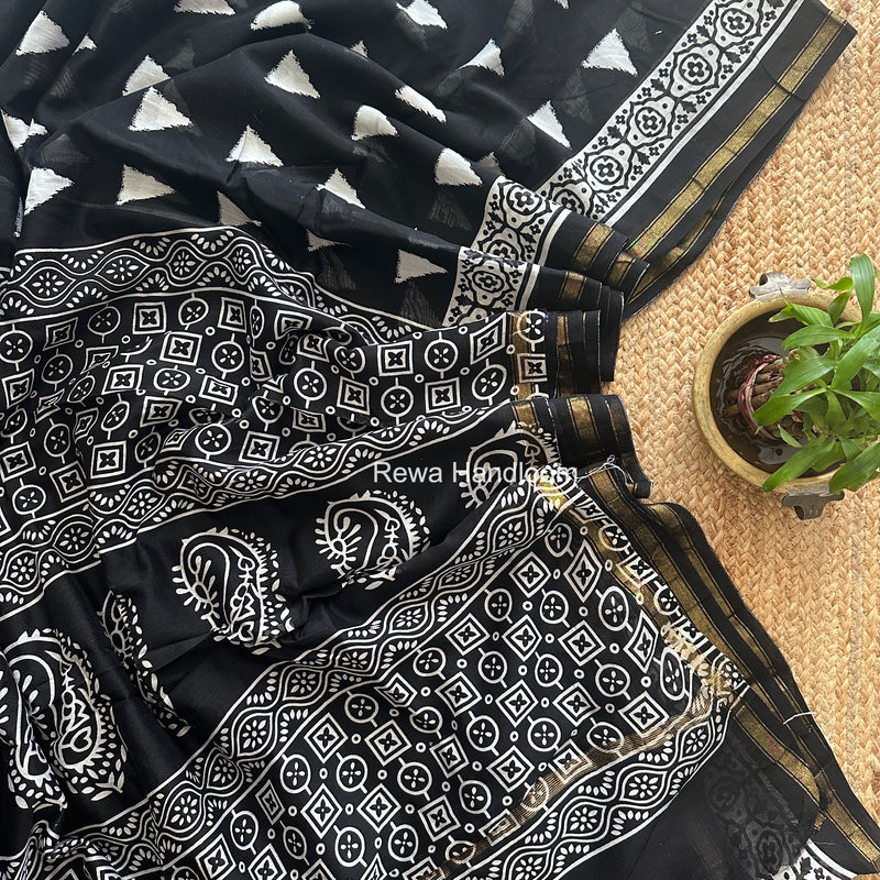  Chanderi Silk Printed Saree