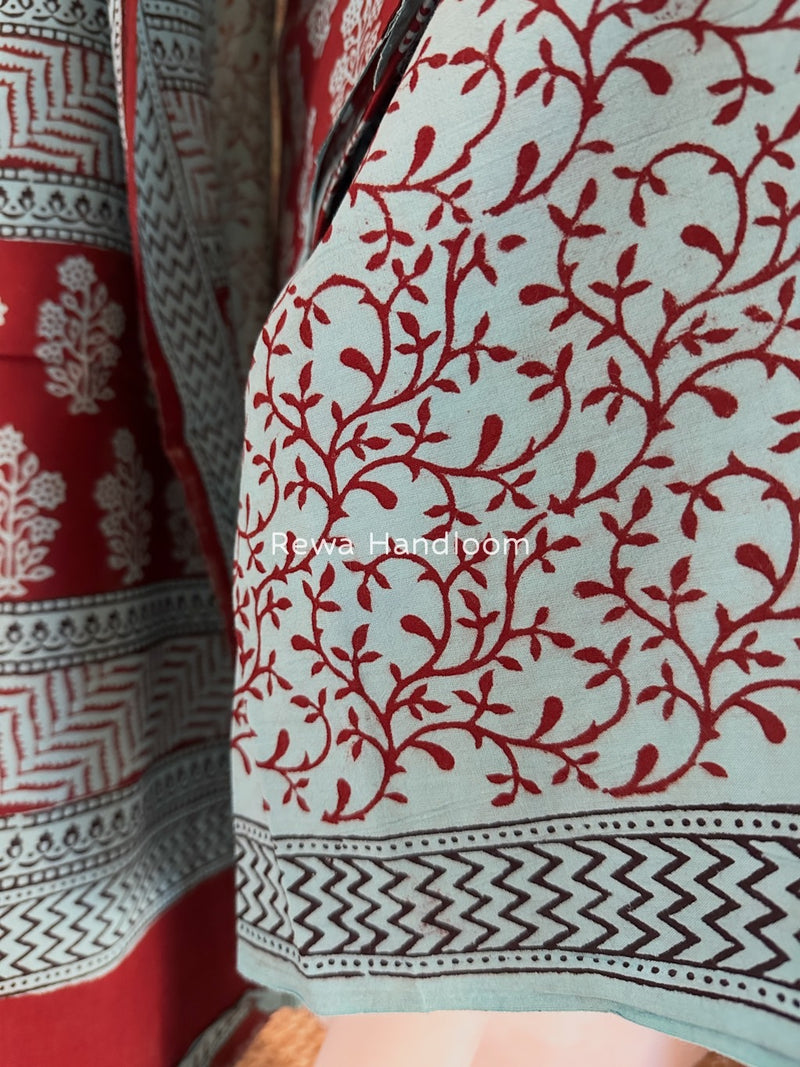 Bagh Print Cotton Suit