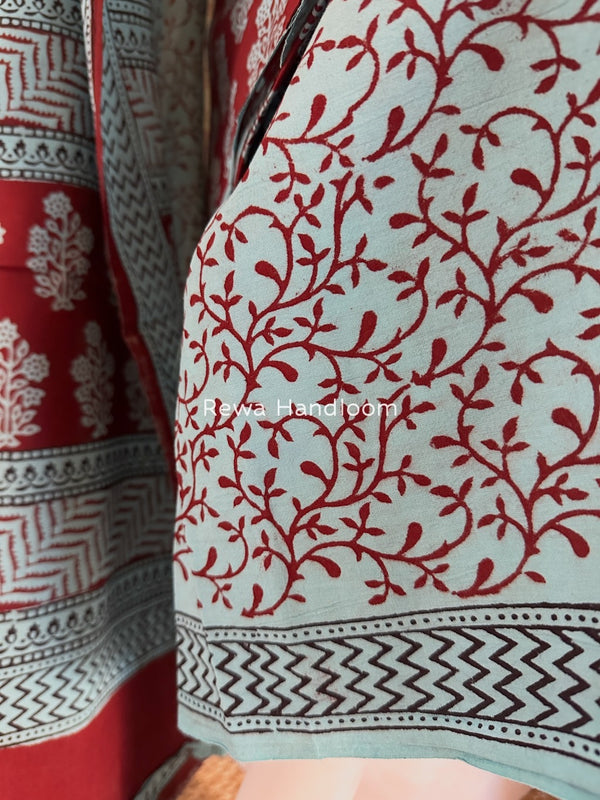 Bagh Print Cotton Suit