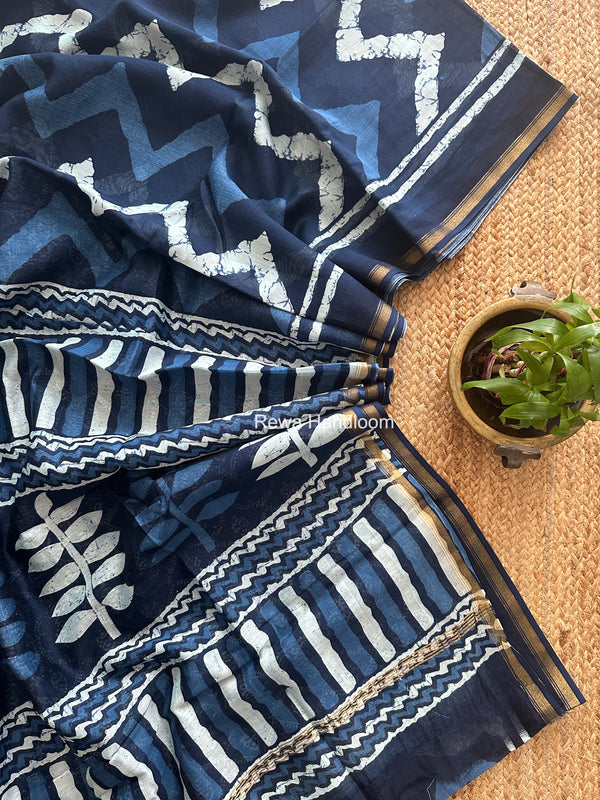  Chanderi Silk Printed Saree