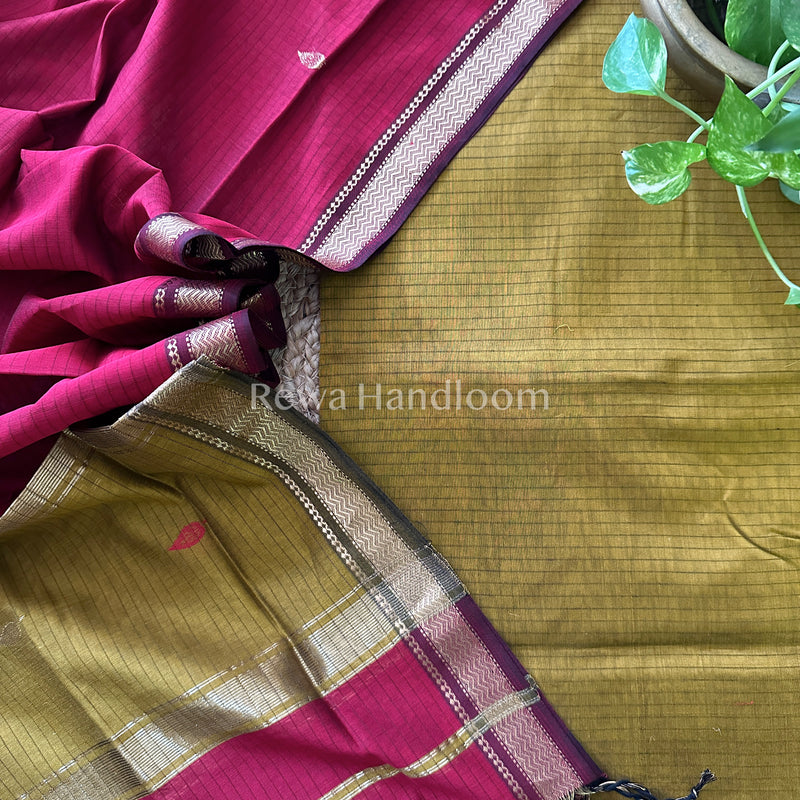 Maheshwari  Motifs Top-Dupatta 