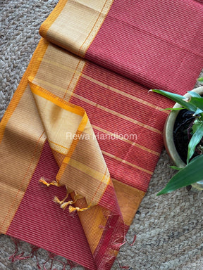 Exclusive Maheswari Red Tissue Silk Saree ZTS061