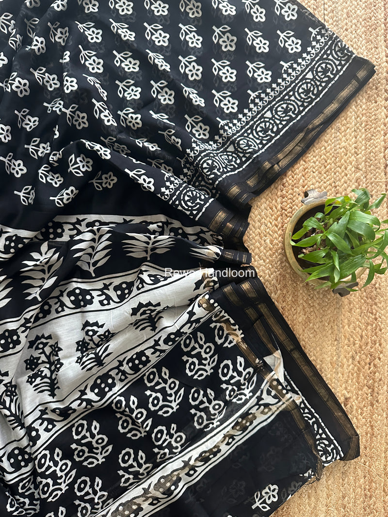  Chanderi Silk Printed Saree