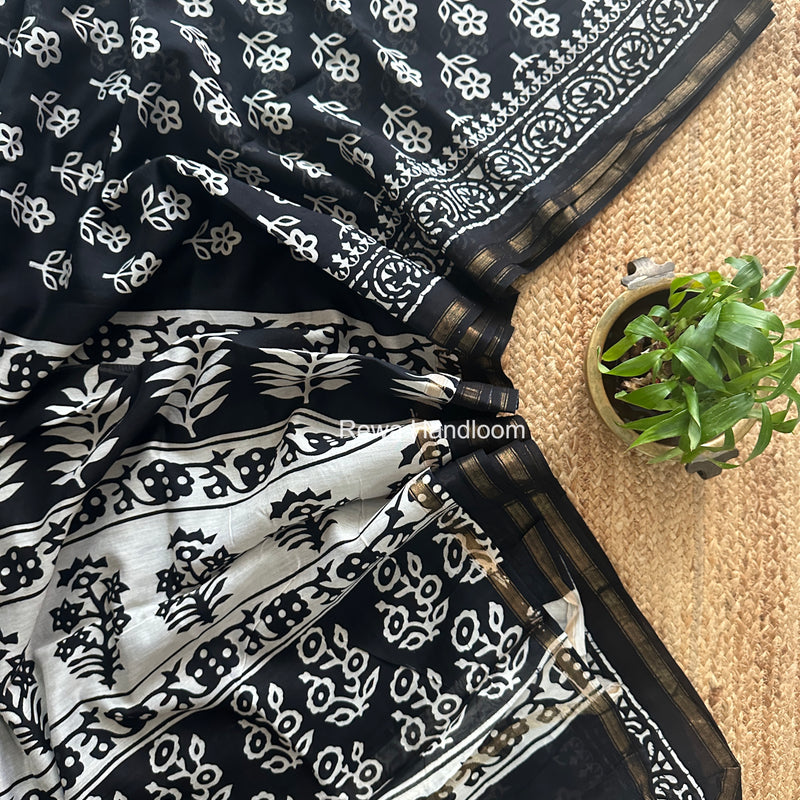  Chanderi Silk Printed Saree