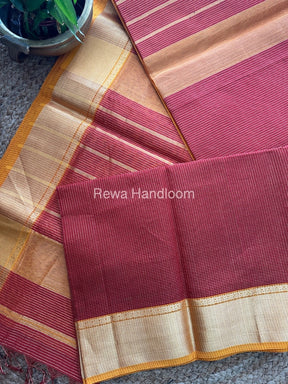 Exclusive Maheswari Red Tissue Silk Saree ZTS061