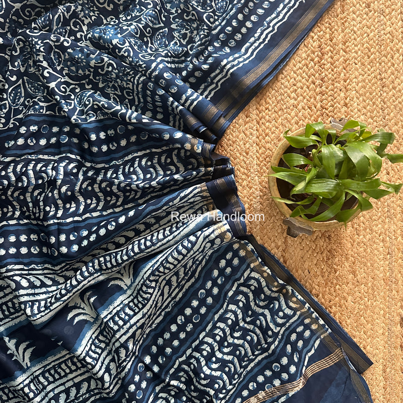  Chanderi Silk Printed Saree