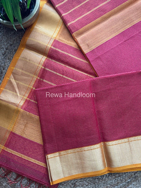 Exclusive Maheswari Rani Pink Tissue Silk Saree ZTS072