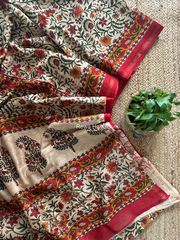  Chanderi Silk Printed Saree