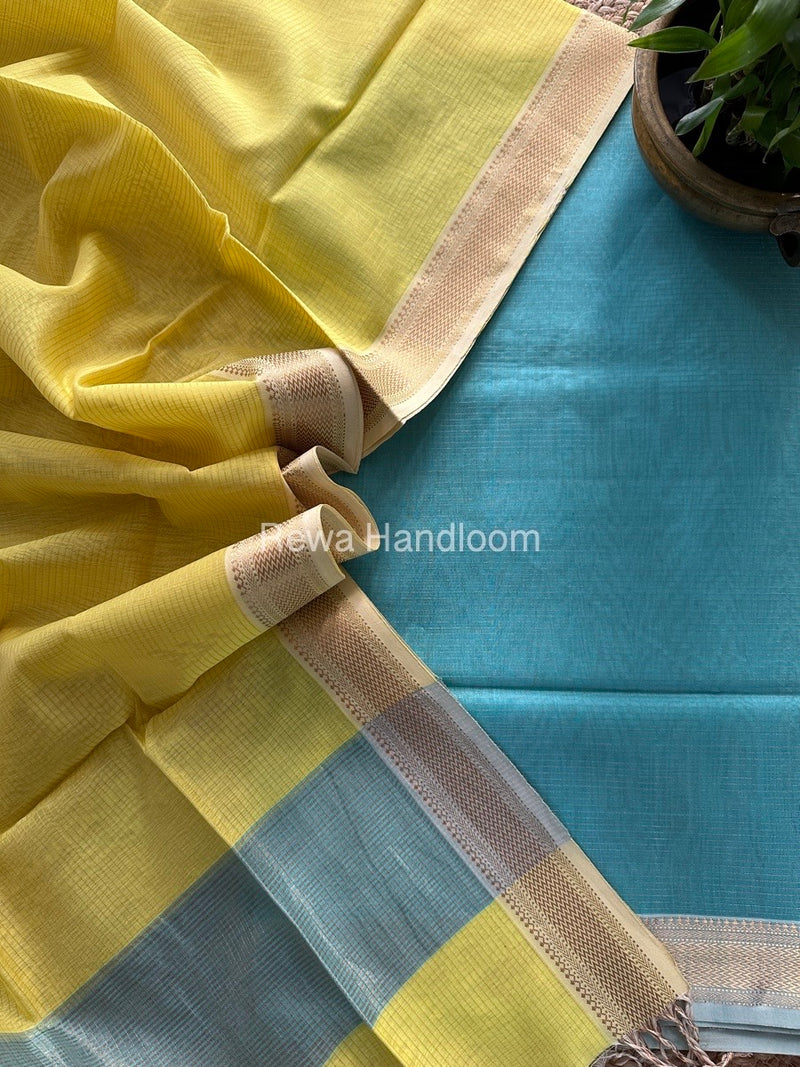 Maheshwari Tissue Top-Dupatta