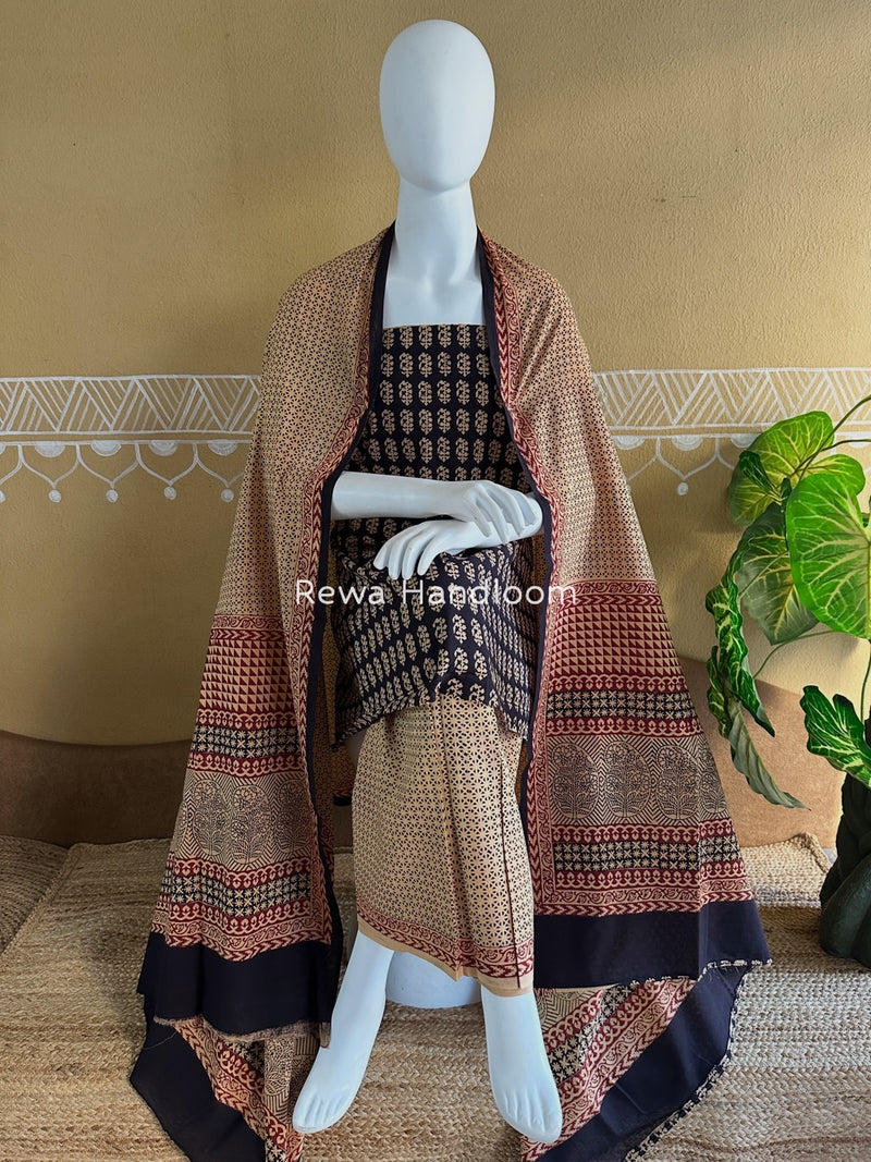 Bagh Print Cotton Suit