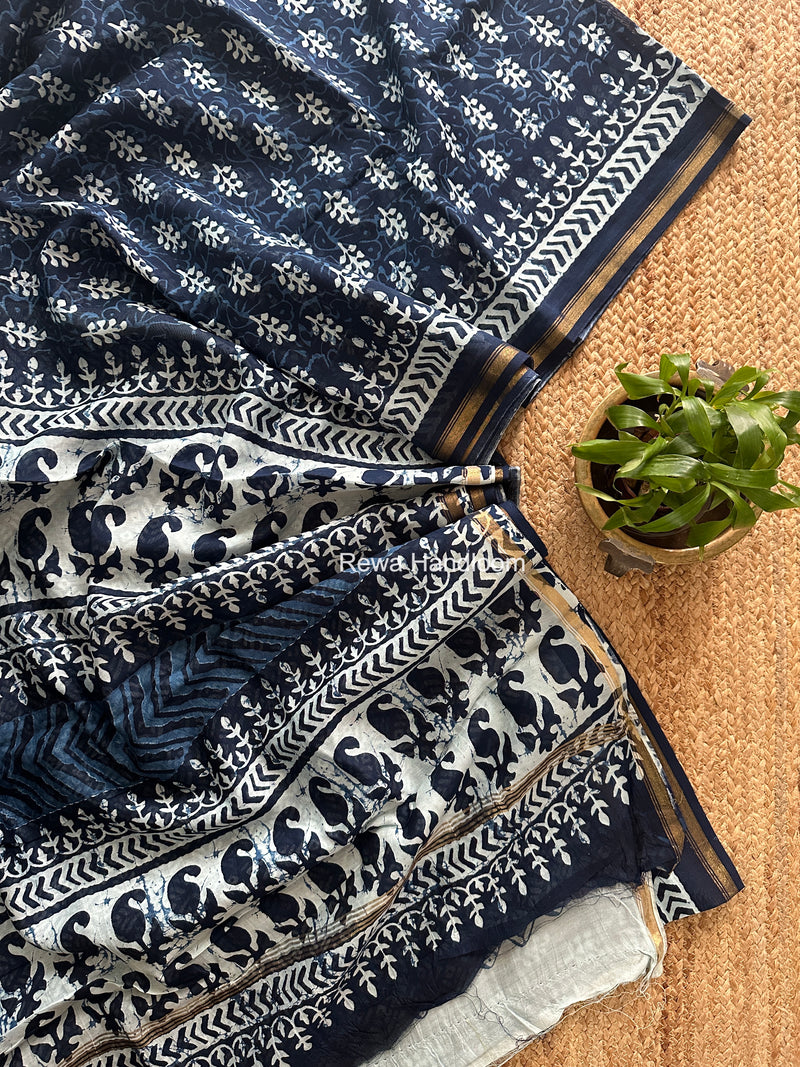  Chanderi Silk Printed Saree