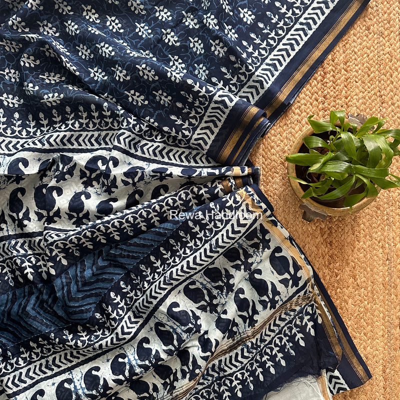  Chanderi Silk Printed Saree