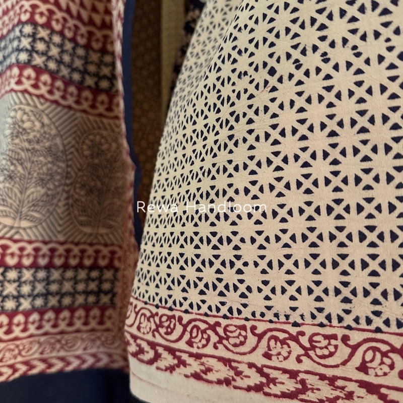 Bagh Print Cotton Suit