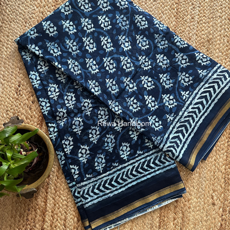  Chanderi Silk Printed Saree
