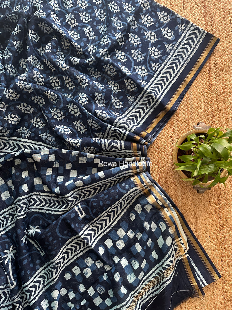  Chanderi Silk Printed Saree