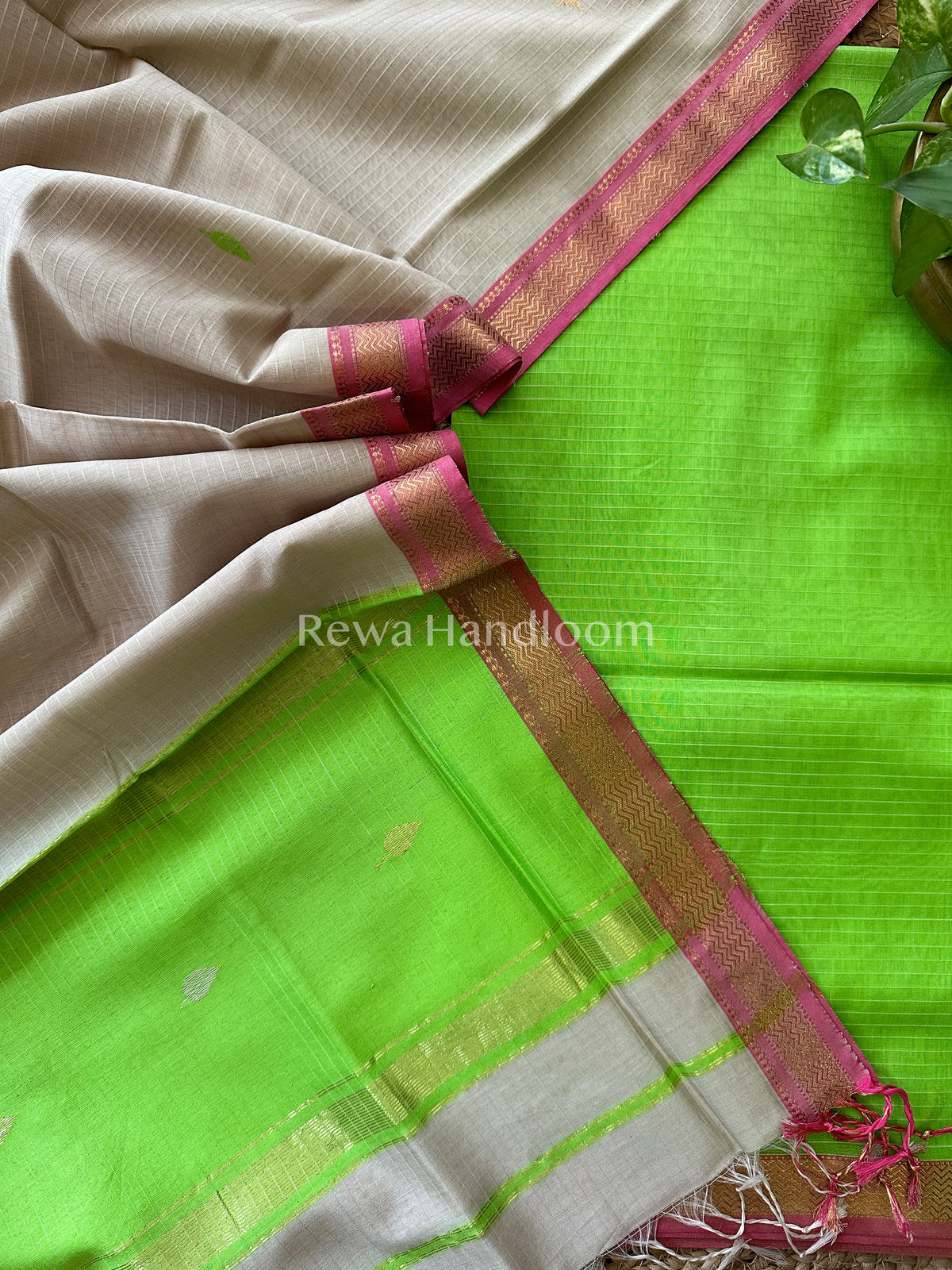 Maheshwari  Motifs Top-Dupatta 