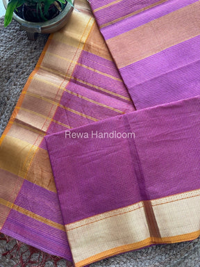 Exclusive Maheswari Lavender Tissue Silk Saree ZTS064