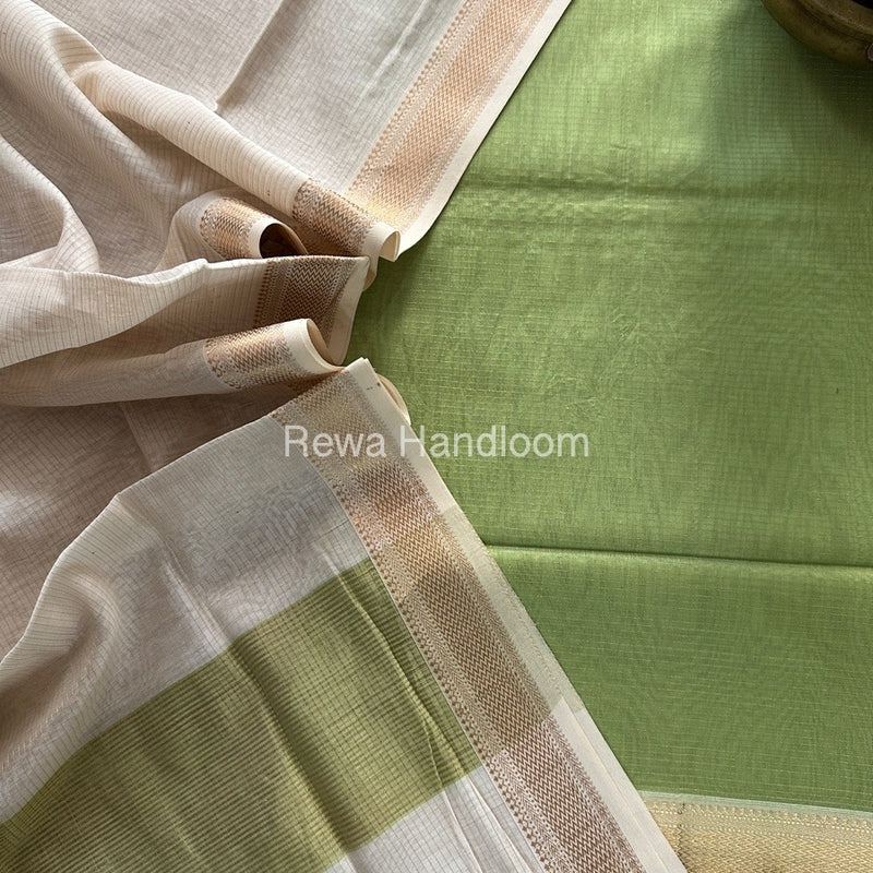 Maheshwari Tissue Top-Dupatta