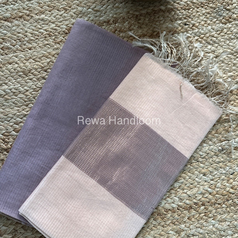 Maheshwari Onion-Light Peach Tissue Top-Dupatta TTP012