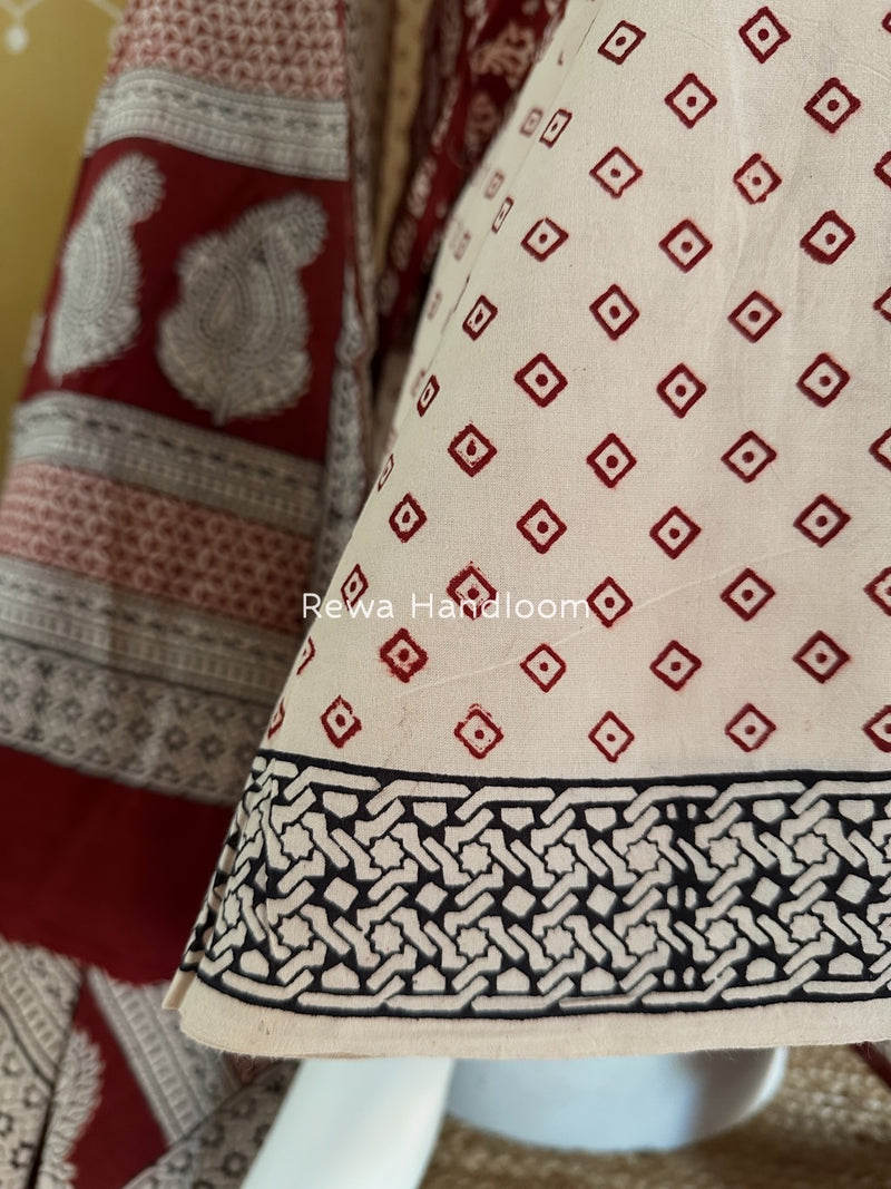 Bagh Print Cotton Suit