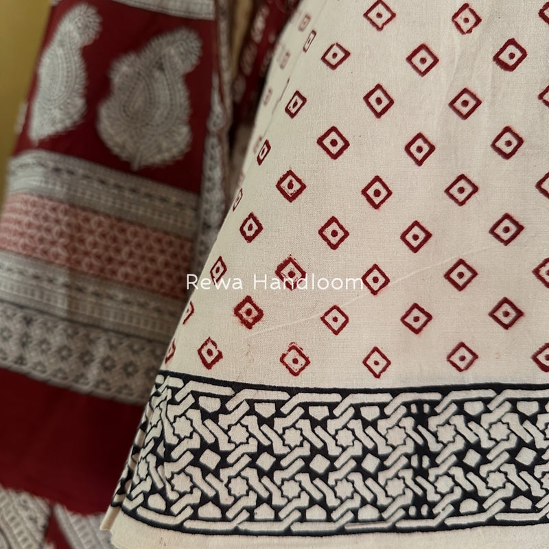 Bagh Print Cotton Suit