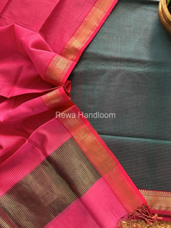 Maheshwari Tissue Top-Dupatta