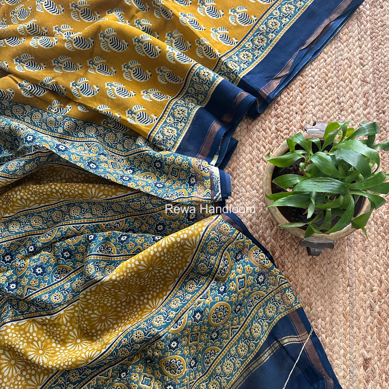  Chanderi Silk Printed Saree