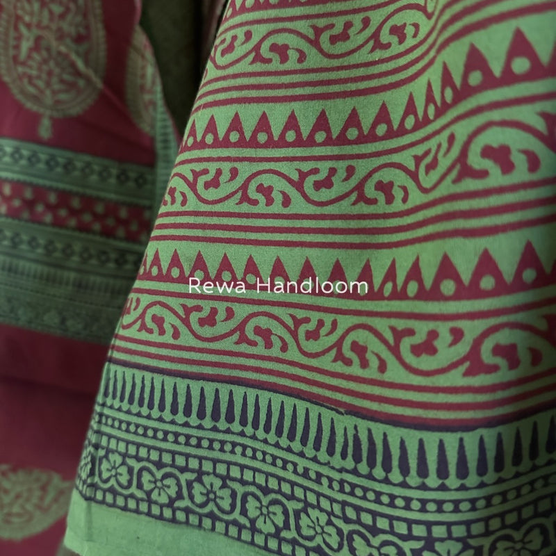 Bagh Print Cotton Suit 