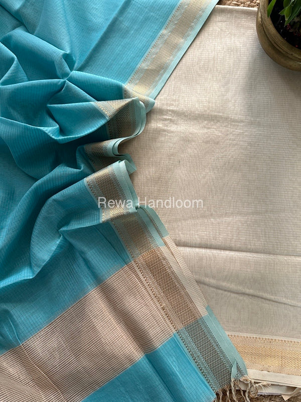 Maheshwari Tissue Top-Dupatta