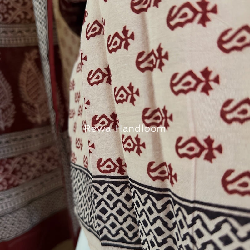 Bagh Print Cotton Suit 