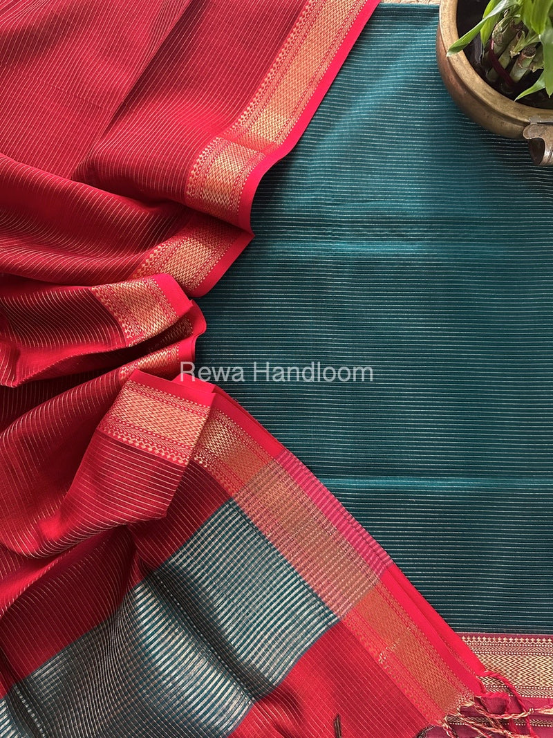 Maheshwari Tissue Top-Dupatta