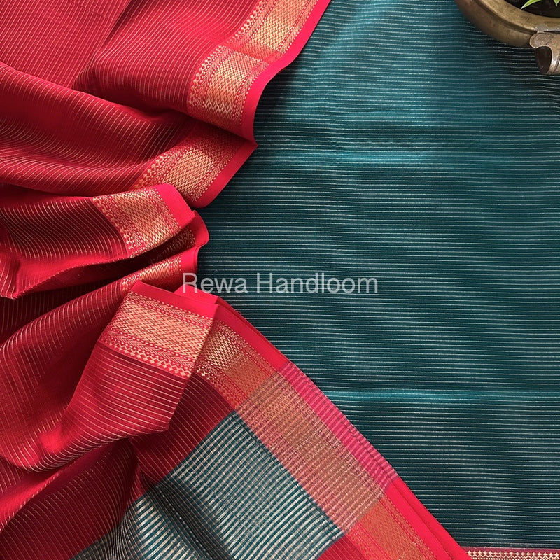 Maheshwari Tissue Top-Dupatta