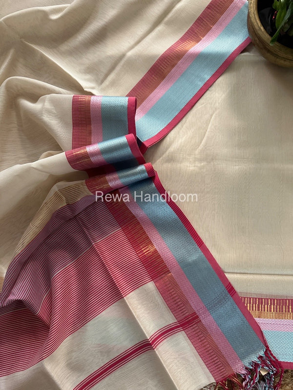 Maheshwari Multicolour Dress Material