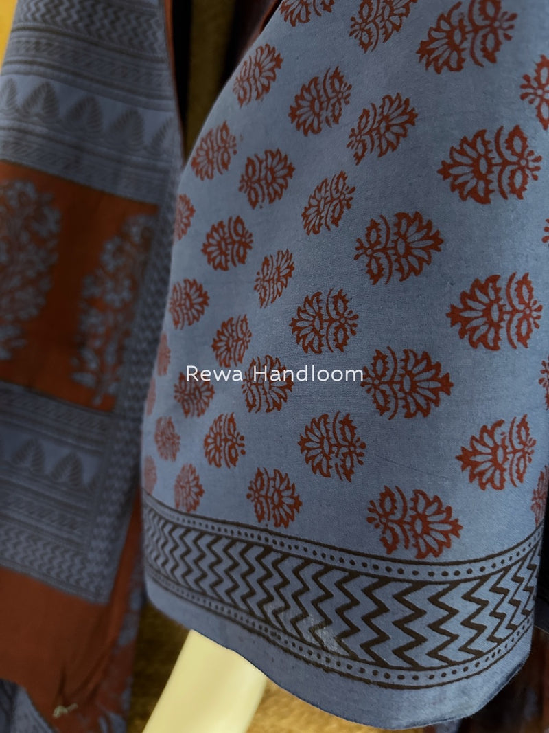 Bagh Print Cotton Suit