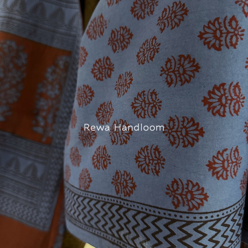 Bagh Print Cotton Suit