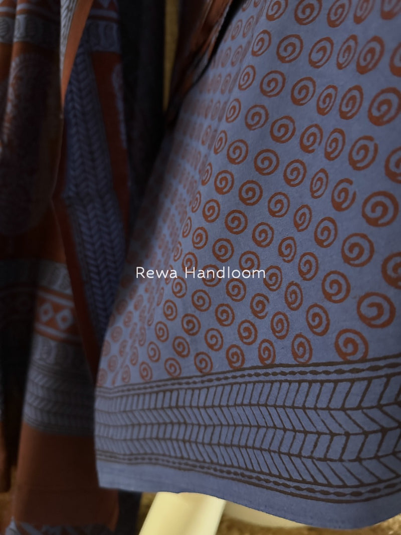 Bagh Print Cotton Suit