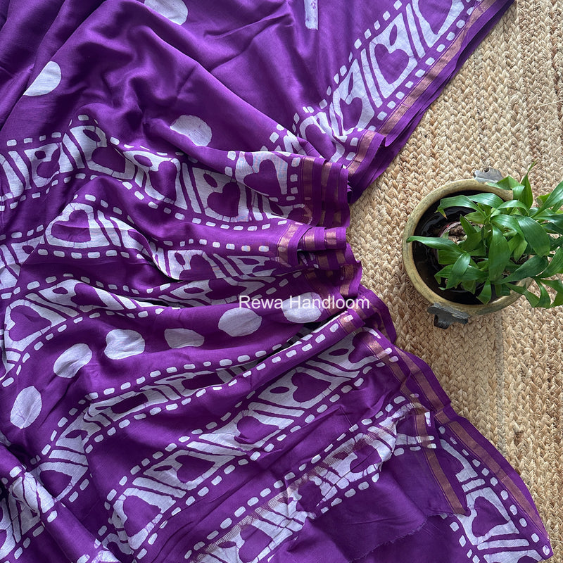  Chanderi Silk Printed Saree