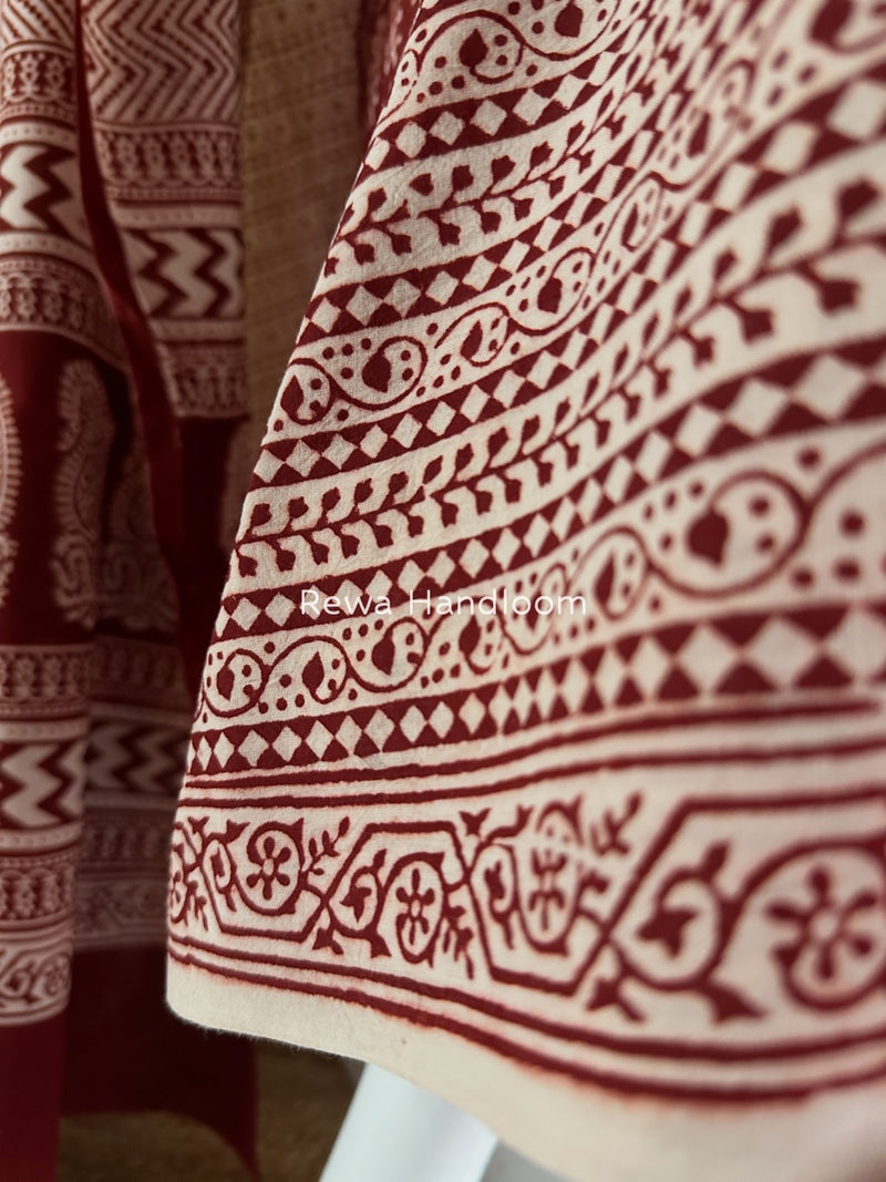 Bagh Print Cotton Suit