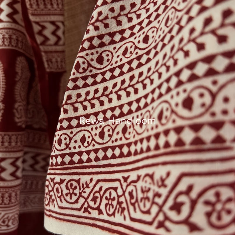 Bagh Print Cotton Suit
